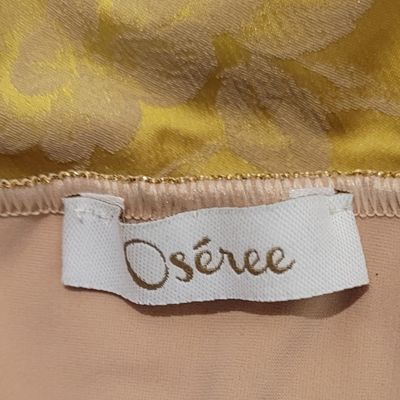 OSEREE BLOSSOM COLORED HIGH WAISTED SATIN JACQUARD BIKINI BOTTOMS - Picture 6 of 9